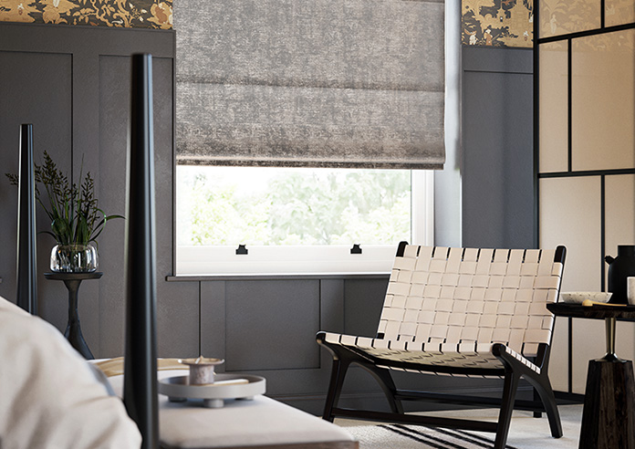Anaconda, Metallic Brown - Roman Blind - Image 5
